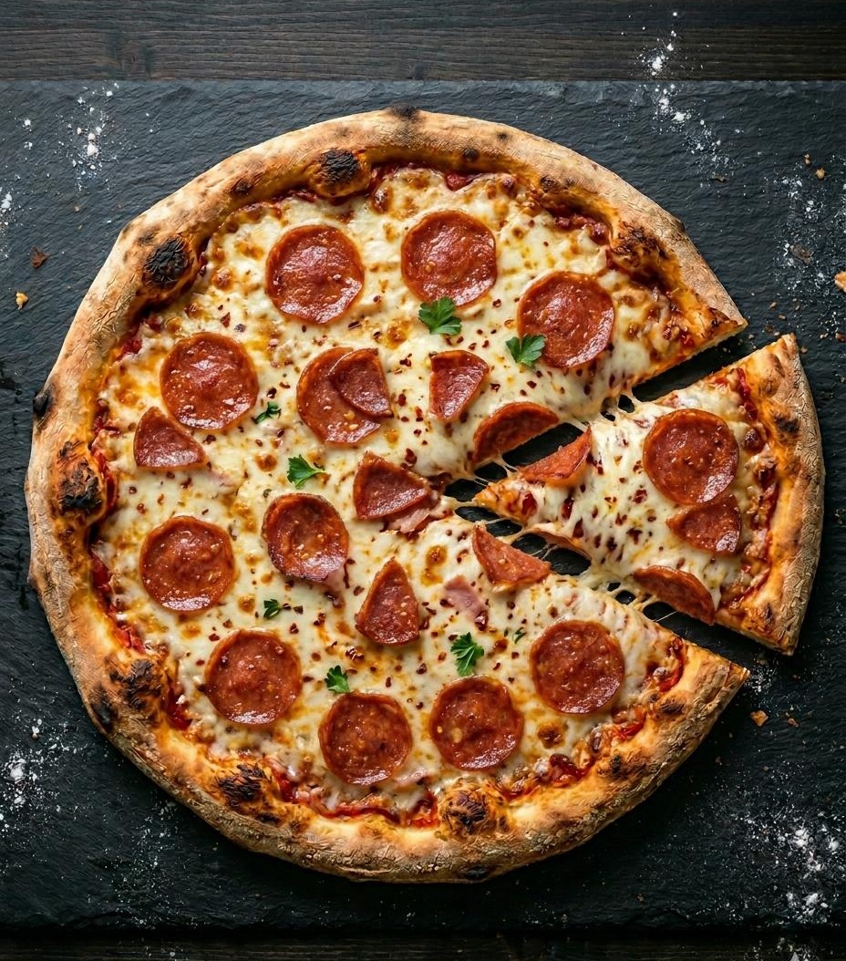 Pepperoni Passion pizza at Cheezly Pizza Canada in Sherwood Park, AB